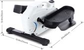 Compact Elliptical Fitness Stand up and Sit Down Step Machine, Portable Mini Stepper Exercise, While Seated, Handle, Digital Readout, All the Equipmen